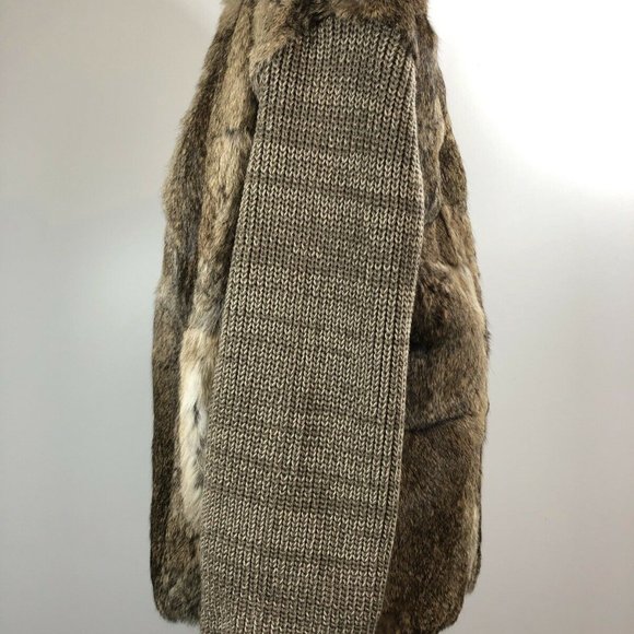 VTG Avanti Thalhimers Fur Turtle Neck Zip Jacket L - Picture 4 of 7